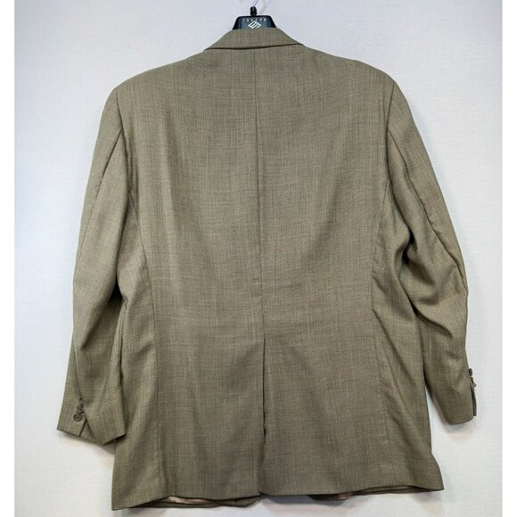 Lauren Ralph Lauren Mens Blazer Jacket 44T Tan Wool Linen Blend - Picture 11 of 13